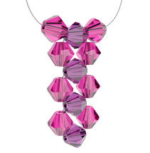 Beads looped on thread